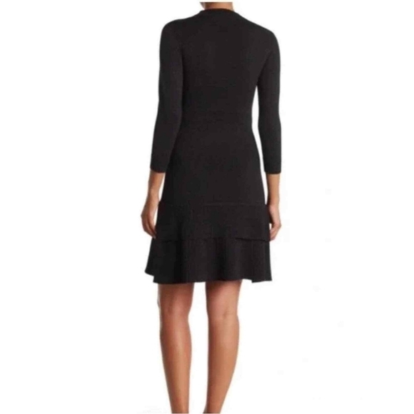 NANETTE LEPORE | Double Flounce Lurex Metallic Dress NWTs - Picture 2 of 6